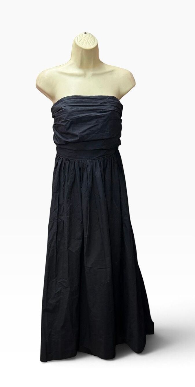 Xirena Ciara Cotton Midi Dress in Black NWT Size Large - Picture 4 of 7